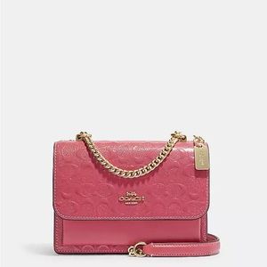 Coach Mini Klare Crossbody In Signature Leather Strawberry Haze